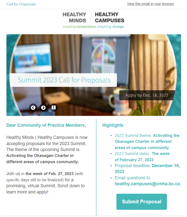 Summit 2023 Call for Proposals